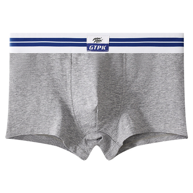 Soft men’s boxer briefs with a supportive stretch fit, breathable comfort, and athletic striped waistband