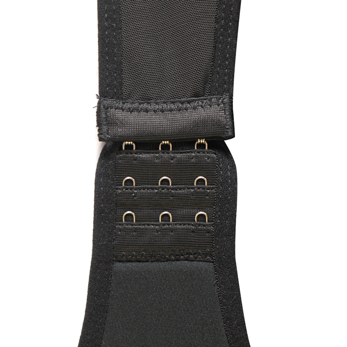 Full-body women’s shapewear bodysuit with front zipper closure, deep V-neckline, and mid-thigh smoothing coverage