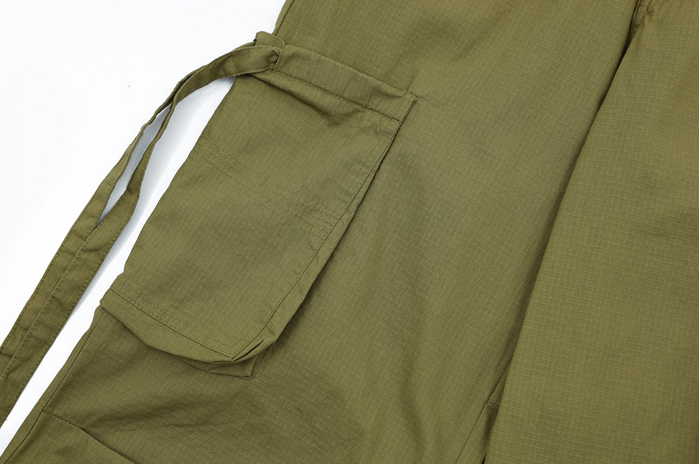 Men’s Wide-Leg, Baggy-Style Cotton Cargo Pants with Utility Pockets