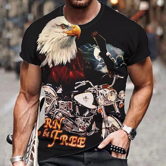 Men's 3D Digital Print Short Sleeve Shirt