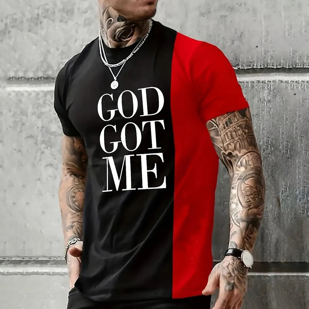 Men's 3D Digital Print Short Sleeve Shirt
