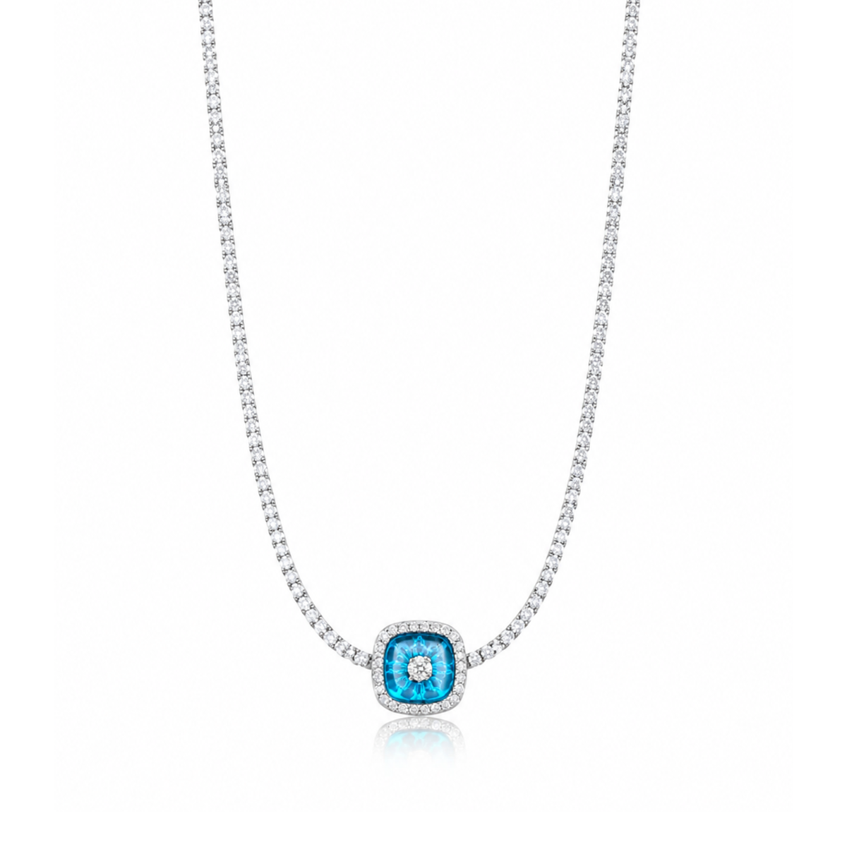Make blue your signature detail- EMEL Tennis Choker