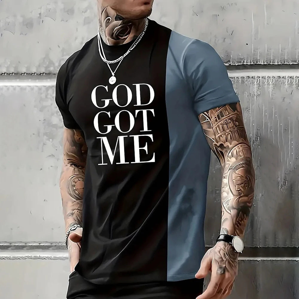 Men's 3D Digital Print Short Sleeve Shirt