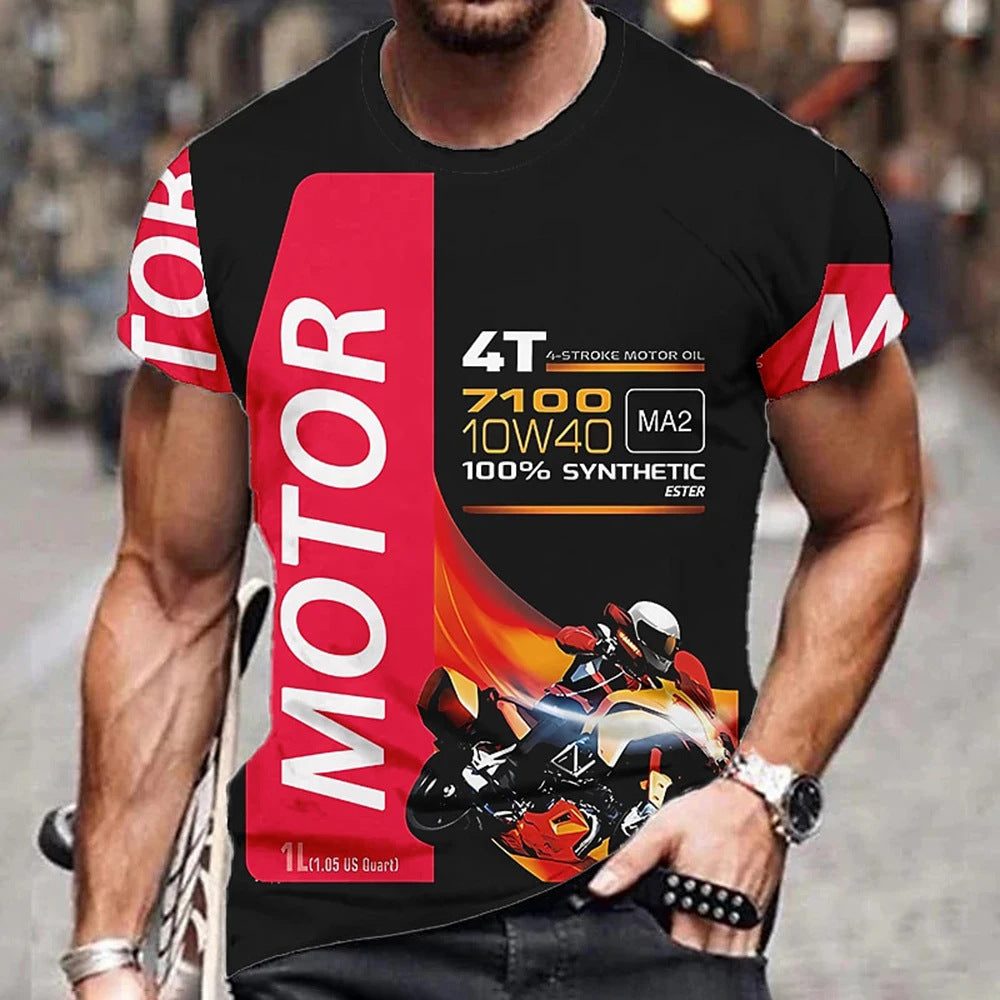 Men's 3D Digital Print Short Sleeve Shirt